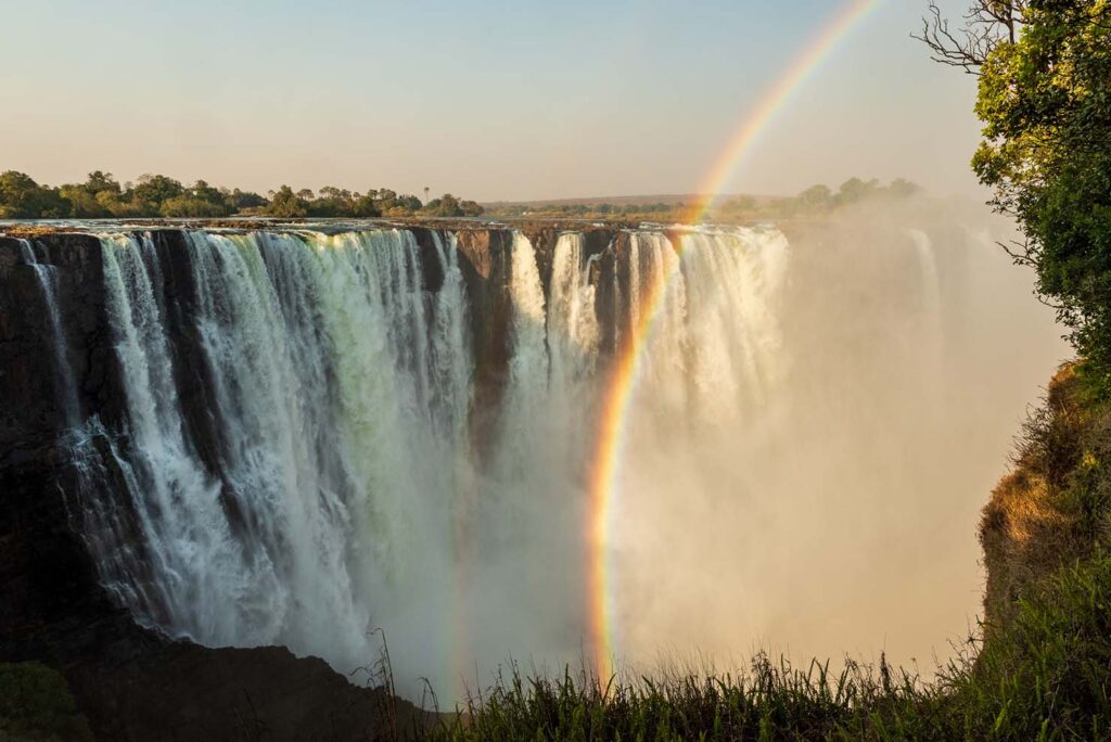 Victoria-watervallen in Zimbabwe, start van deze fotoreis